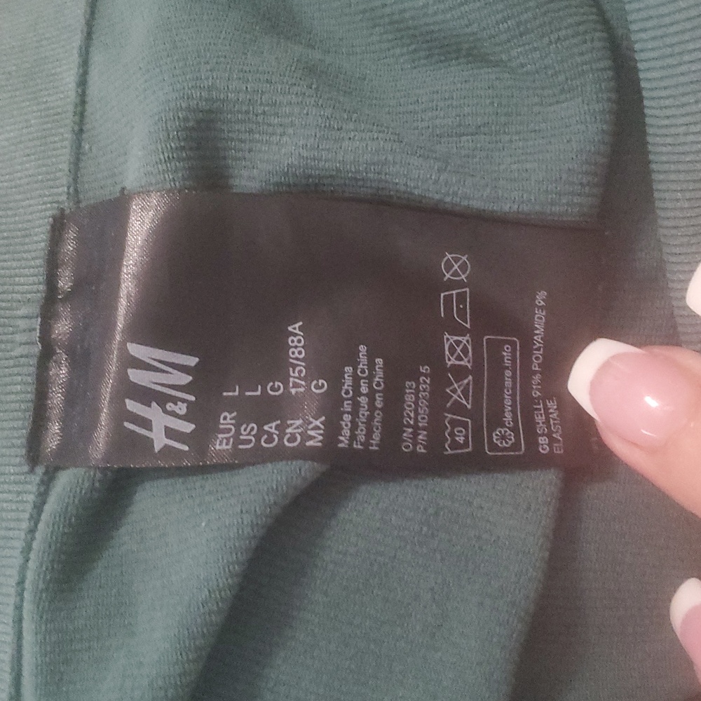 H&M Ribbed Longer Length Biker Shorts